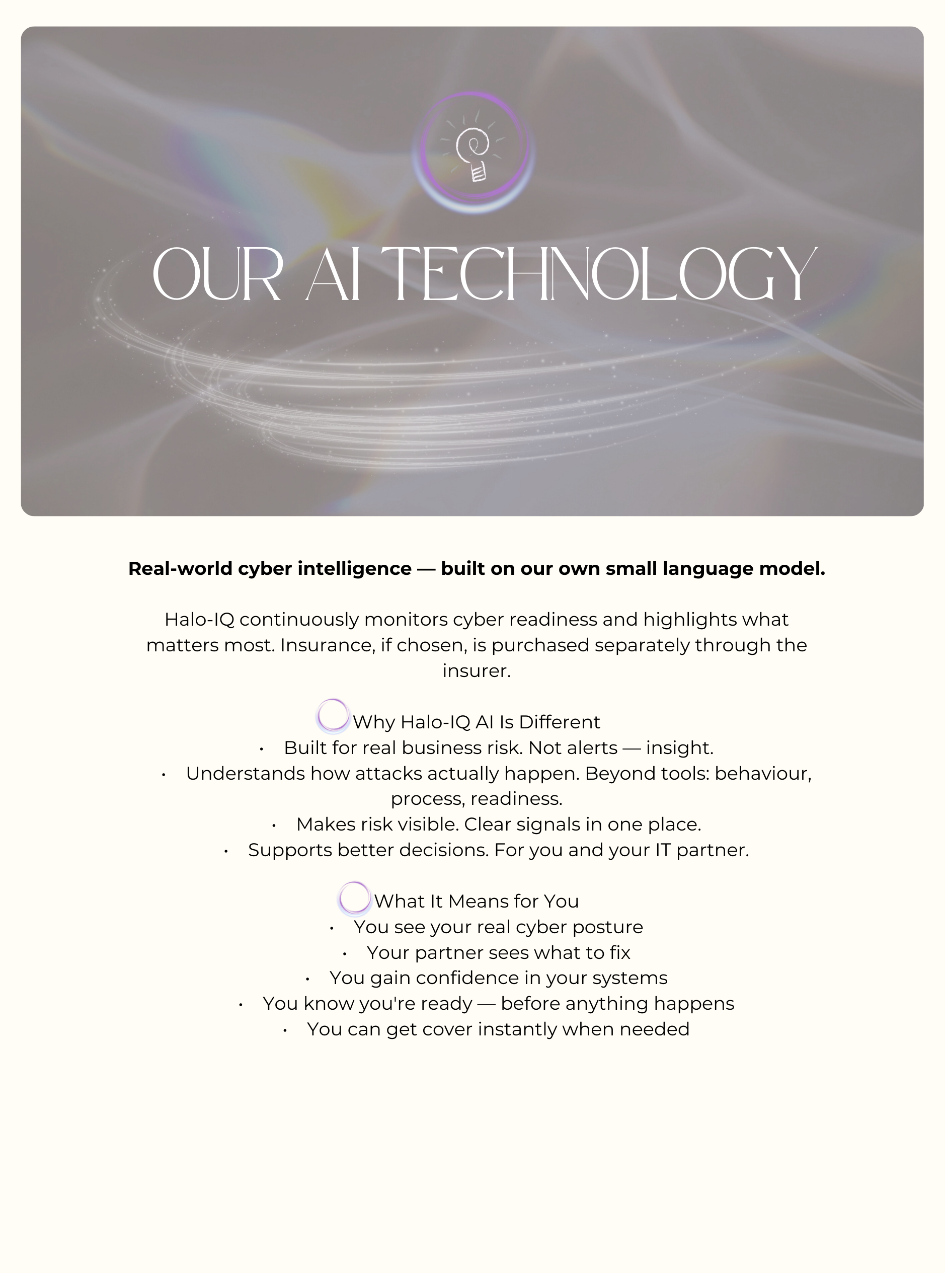 Halo IQ Our AI Technology